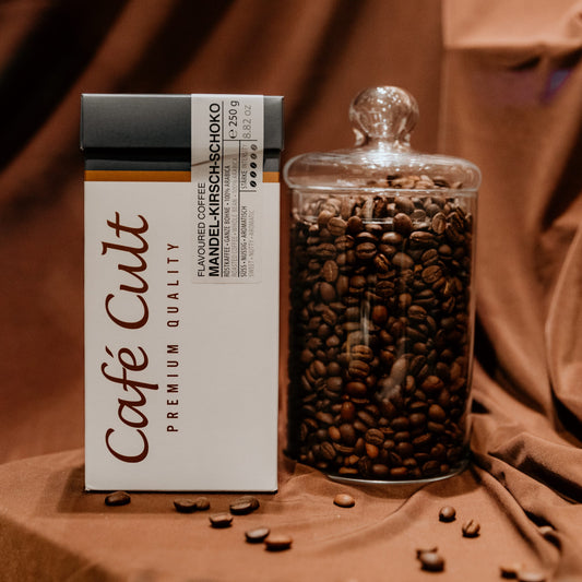 Caffè aromatizzato CILIEGIA CIOCCOLATO E MANDORLA - 250 gr caffè macinato Moka