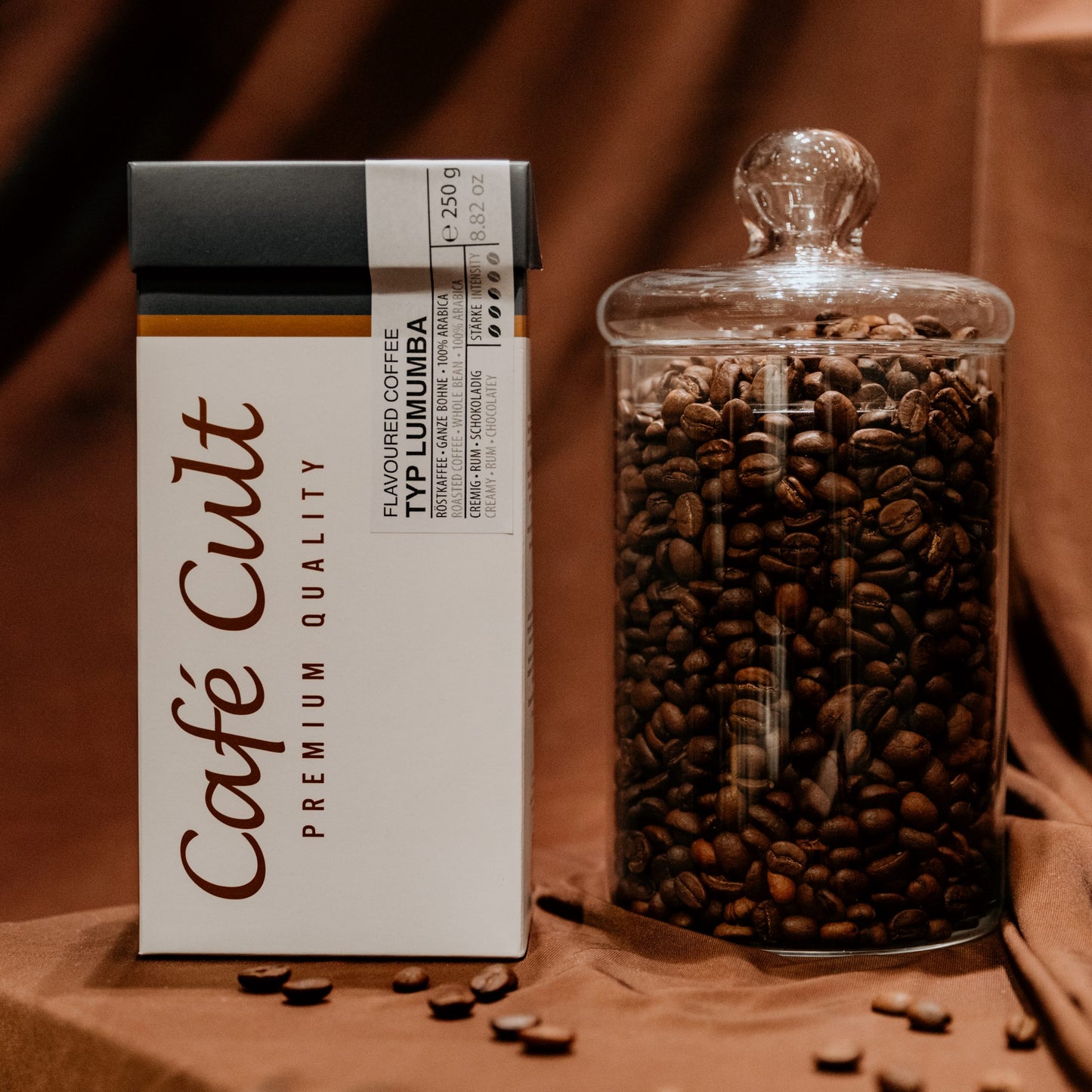 Caffè aromatizzato CIOCCOLATO E RUM - 250 gr caffè macinato Moka